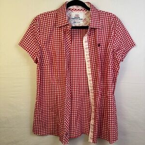 Thomas Dean Collegiate Arkansas Razorbacks Red Button Down Size L